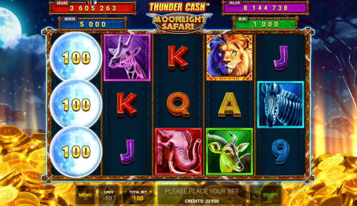 Thunder Cash™ – Moonlight Safari Screenshot